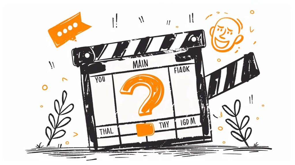 Rodzaje filmów rekrutacyjnych - klaps filmowy