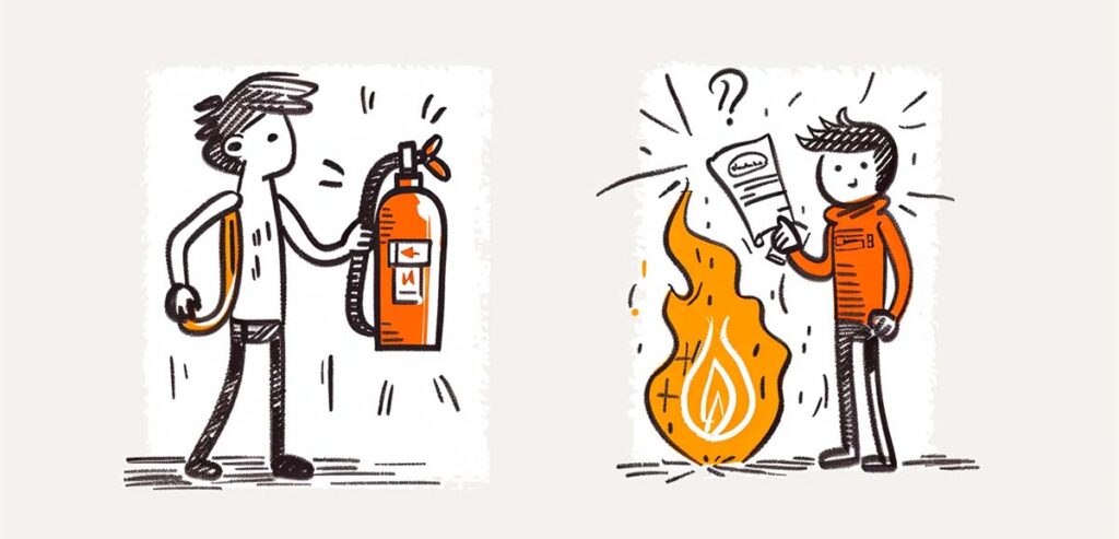 angazujące filmy BHP - gasnica