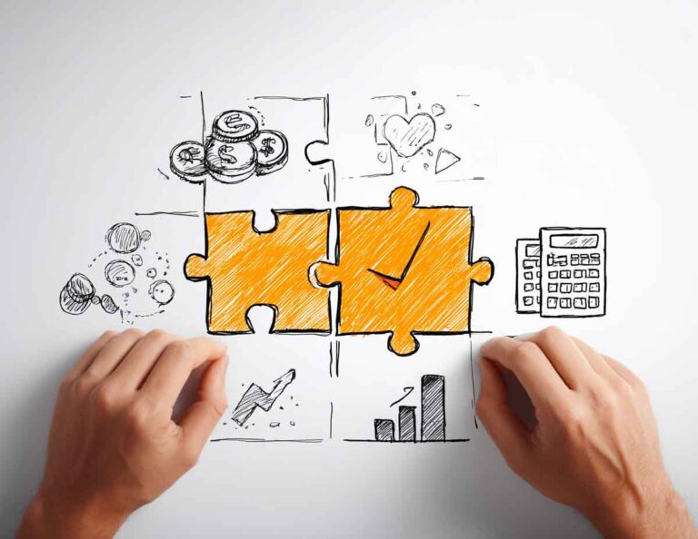 Puzzle pokazujące budżet na employer branding wideo