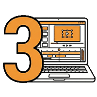 produkcja wideo i animacji dla tech & saas liczba 3 i komputer