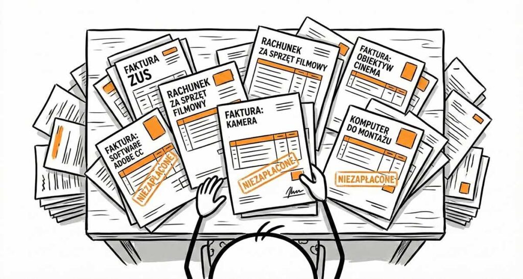 zewnętrzny dział wideo - niezapłacone faktury