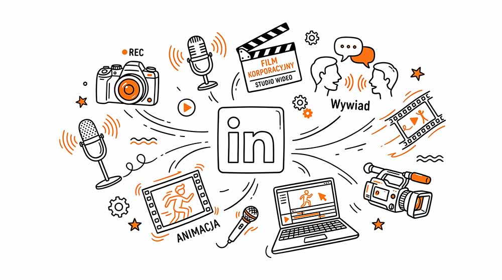 wideo na LinkedIn - wybór między animacją, podcastem a filmem korporacyjnym