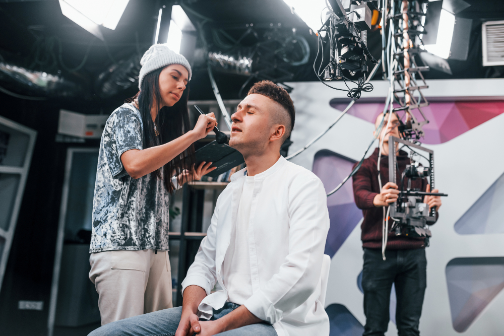 making of z planu zdjęciowego - sesja - charakteryzacja
